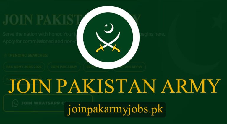 joinpakarmy.gov.pk Jobs