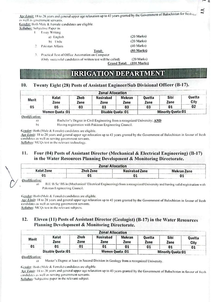 Latest BPSC  Jobs 2026 Advertisement No 4