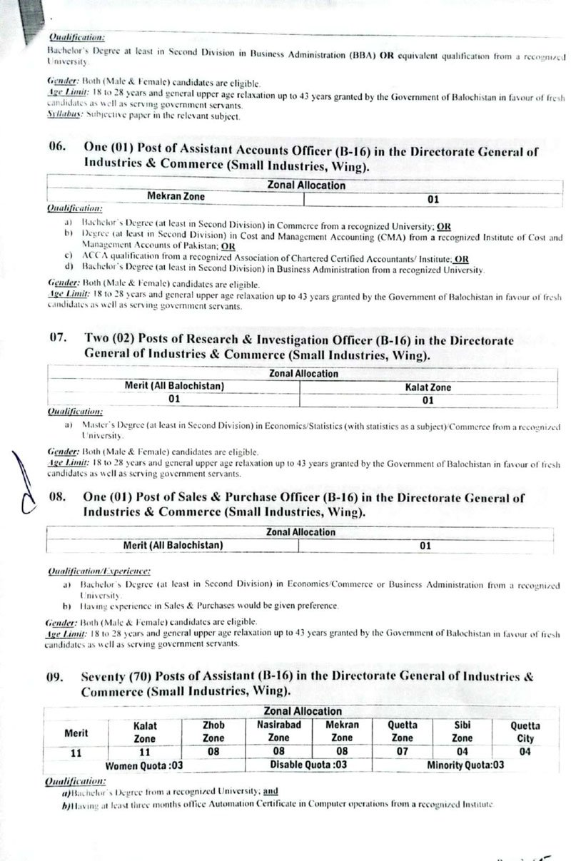 Latest BPSC  Jobs 2026 Advertisement No 4