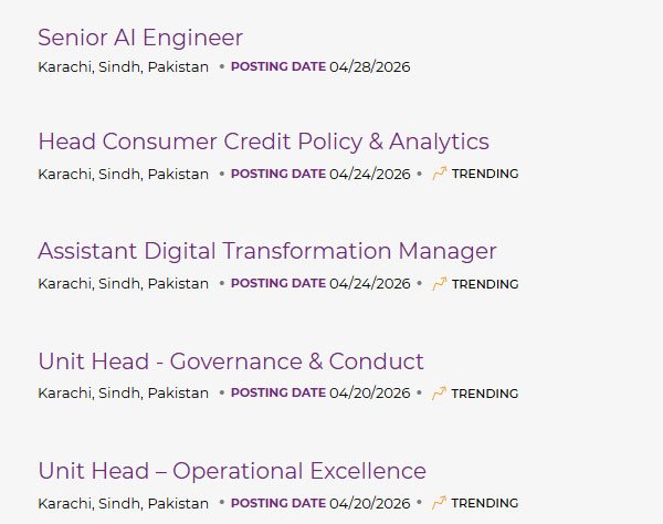 Meezan Bank Jobs 2026 Advertisement