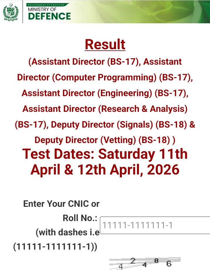 MOD Written Test Result 2026 Announced