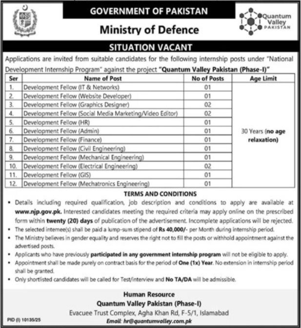 MOD Jobs 2026 Advertisement